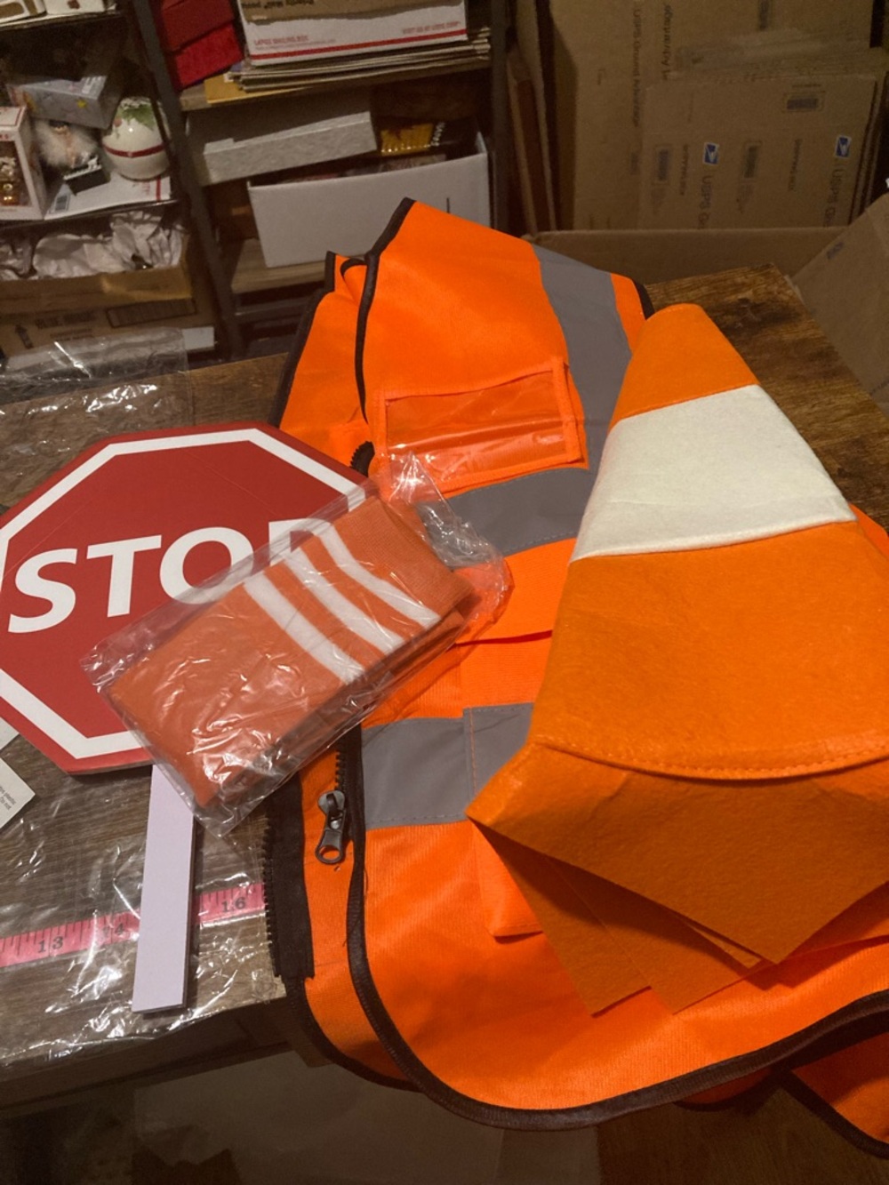Unisex construction worker Halloween set